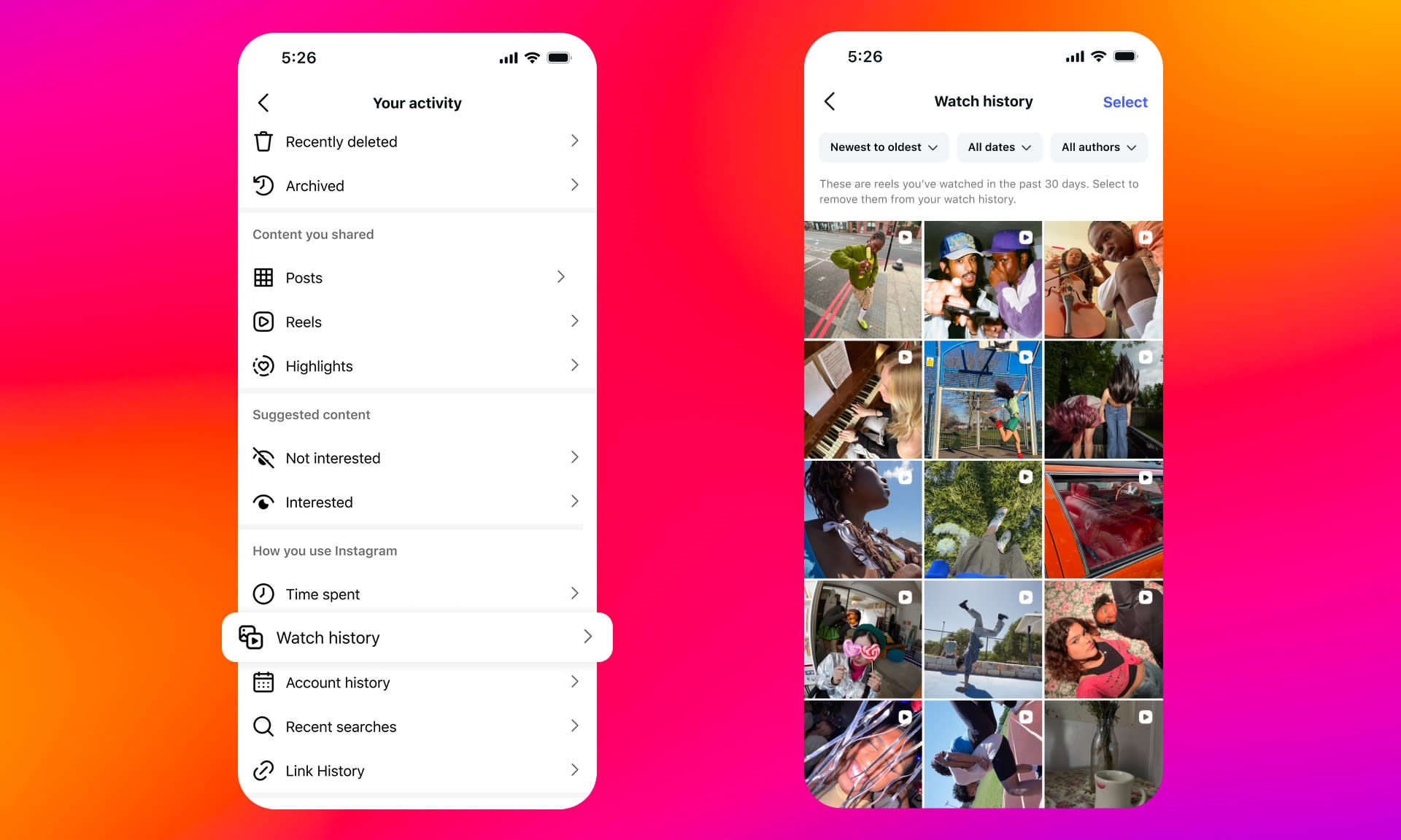 Instagram İzleme Geçmişine Nasıl Bakılır?