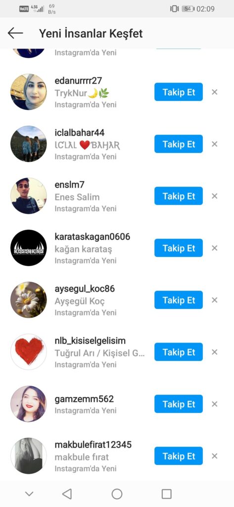 Instagram Önerilenler Nelerdir?